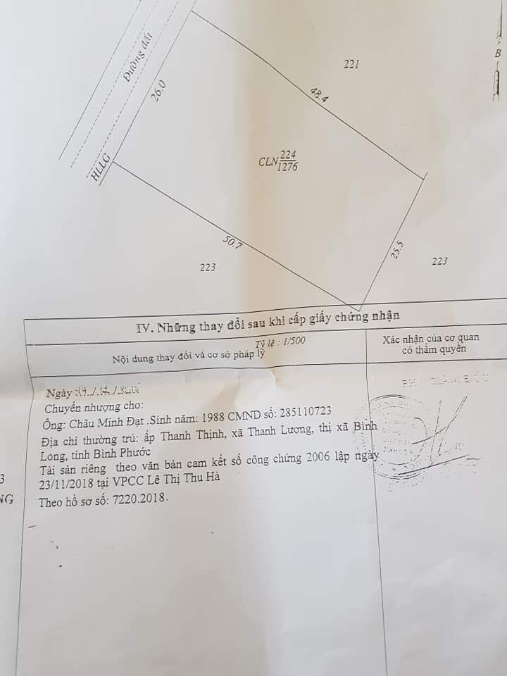 Em Cần bán lô đất, Diện tích :25×52 Thực tế 30m mặt tiền. Nhà cấp 4,có điện nước