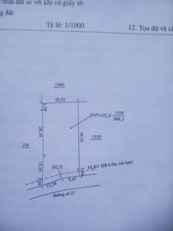 Bán đất ấp 9 cách qlo 1km cách khu đại nam 700m