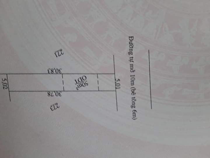 Đất Dt . 5 x30 50 tc. P an lộc tx bình long