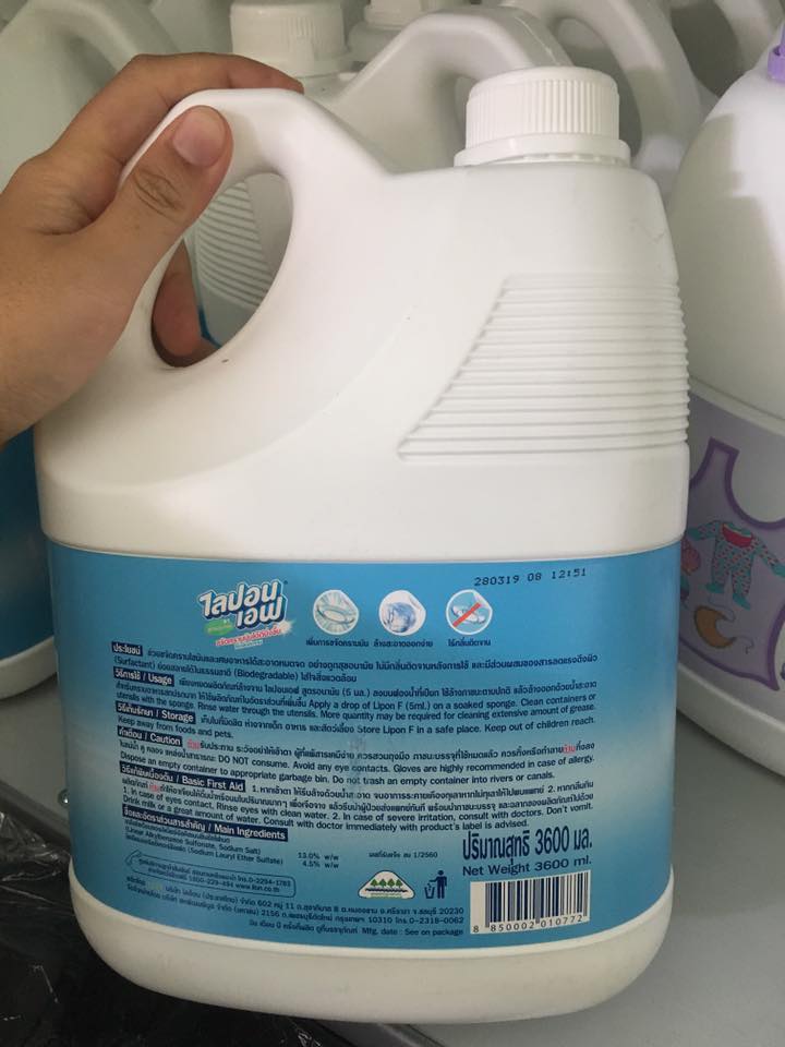 Nước rửa chén Lion Thái Lan can 3600ml