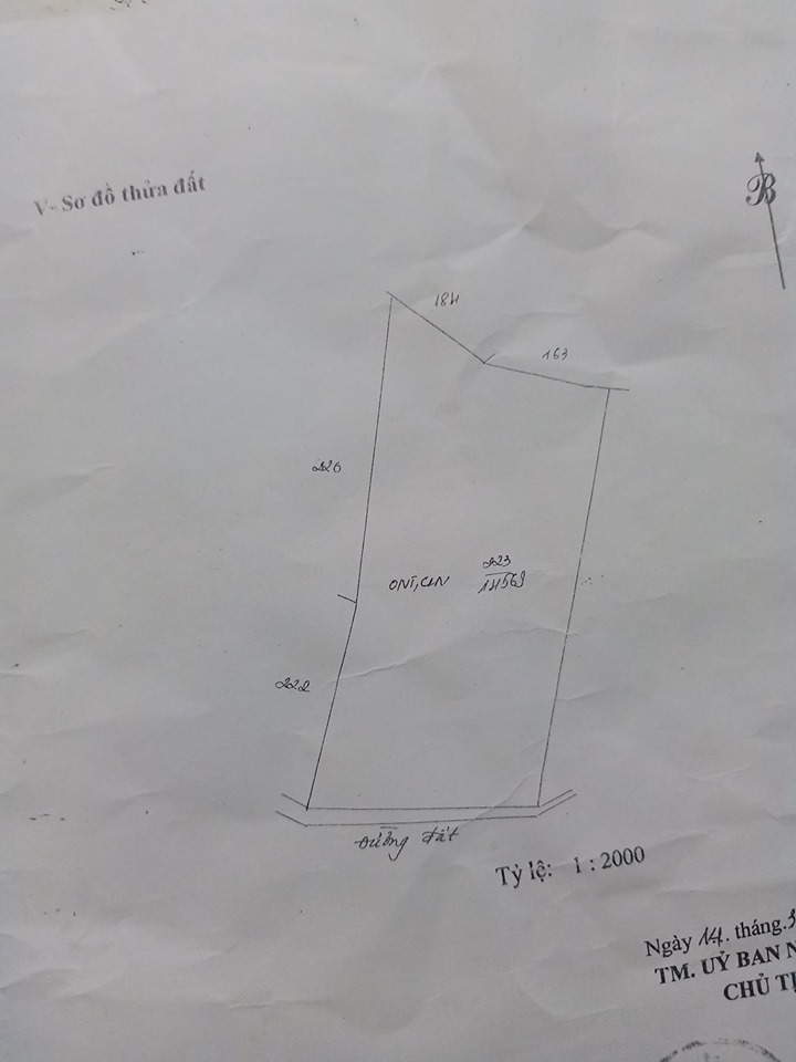 Bán đất cao su tại Tân Khai. DT gần 1.5ha có 400tc. Giá 3.5 tỷ
