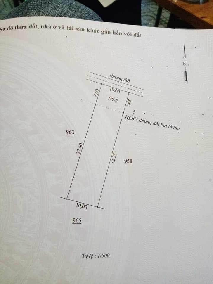 Cần bán lô đất 10*32*100tc kp1 tân khai giá 650tr