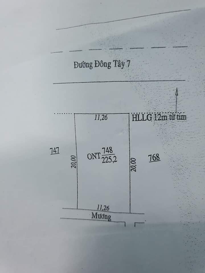 Cần bán lô đất tthc hớn quản 11*20 full tc giá 1tỷ350tr