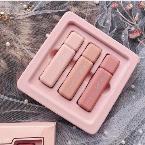 Set 3 Son Kem HOLD LIVE Wonderful Color Lip , Mist Matte Lip Chính Hãng Holdlive HL274 Giá 130k