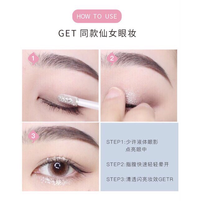 Set 5 Nhũ Mắt Hold Lấp Lánh Cool Beauty Hold Live Starry Sky Psychedelic Liquid Eyeshadow No.HL300