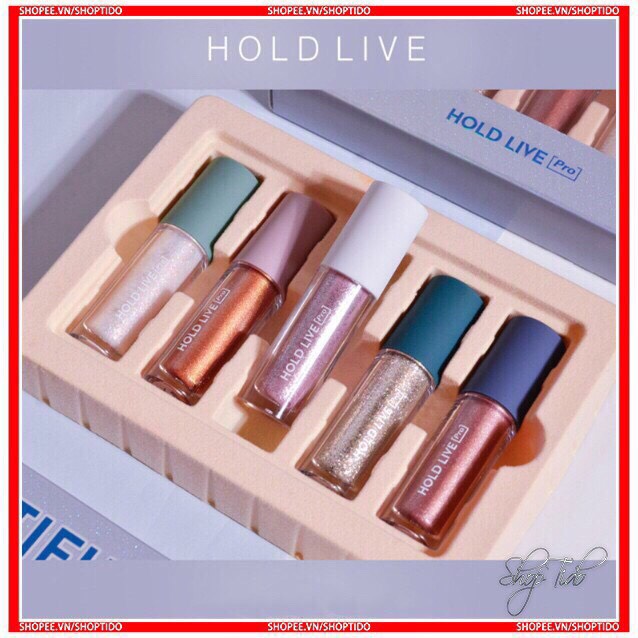 Set 5 Nhũ Mắt Hold Lấp Lánh Cool Beauty Hold Live Starry Sky Psychedelic Liquid Eyeshadow No.HL300