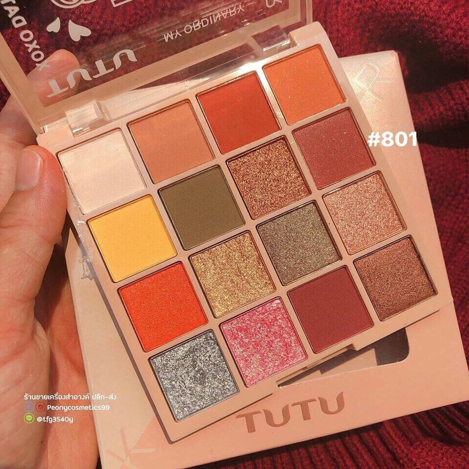 Phấn Mắt 16 Màu Lung Linh Cực Đẹp TuTu KaQi Color Eyeshadow Palette No.Tu5268