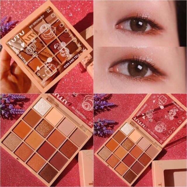 Phấn Mắt 16 Màu Lung Linh Cực Đẹp TuTu KaQi Color Eyeshadow Palette No.Tu5268