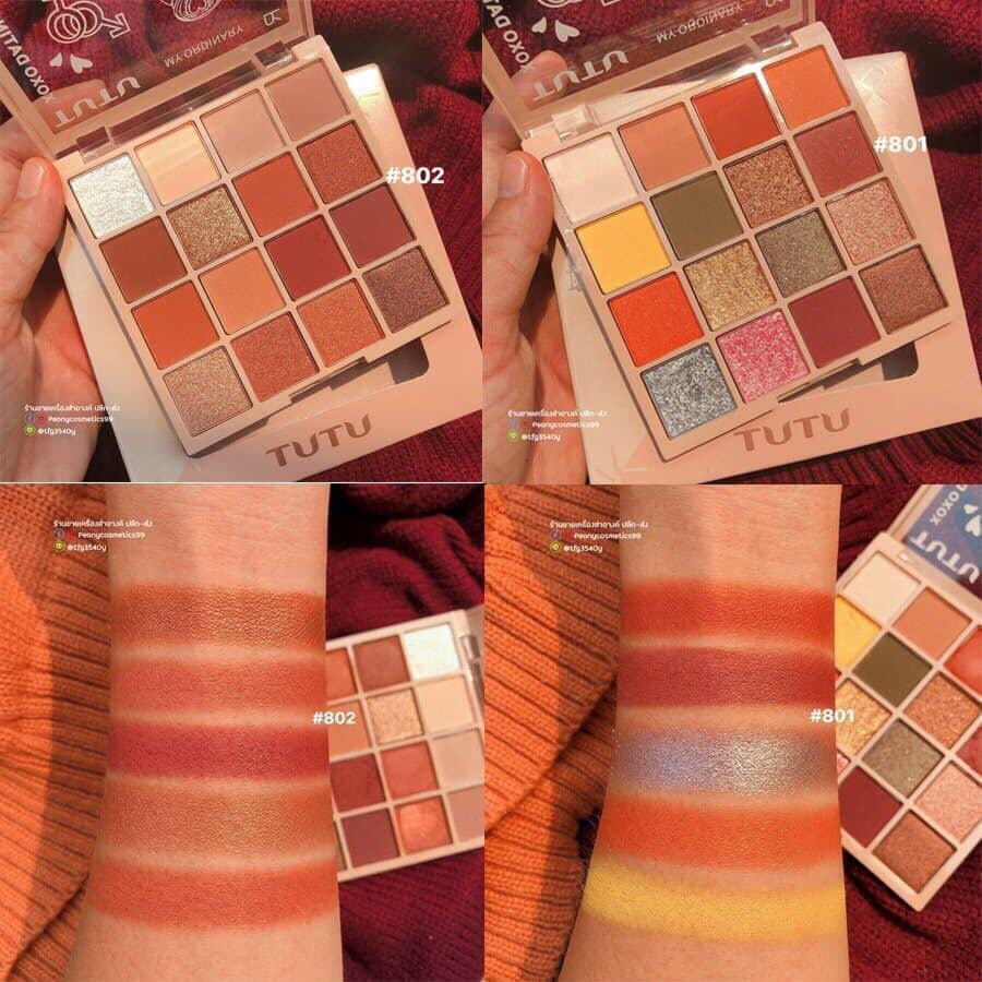 Phấn Mắt 16 Màu Lung Linh Cực Đẹp TuTu KaQi Color Eyeshadow Palette No.Tu5268