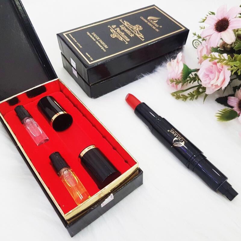 SET SON & NƯỚC HOA CHARME – CHARME LIPSTICK AND PERFUME (SON MÀU ĐỎ CAM)