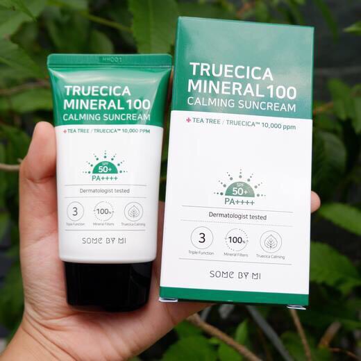 Kem chống nắng Some By Mi truecica mineral 100 calming suncream SPF50+/PA+++ 50ml   giá 235m