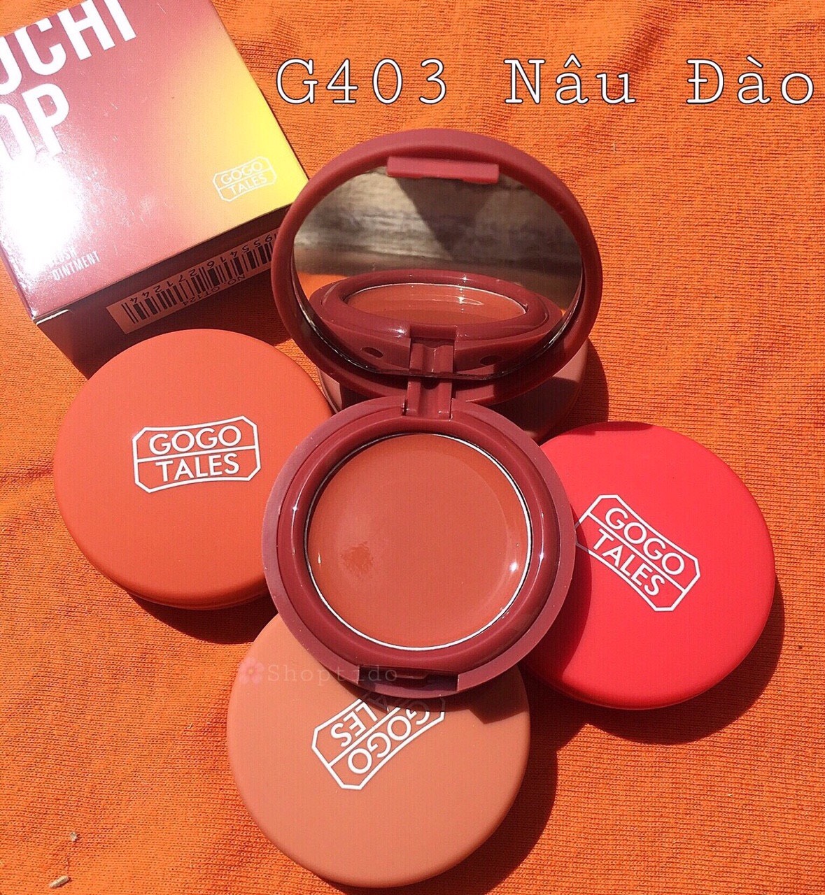 Má hồng dạng kem Gogo Tales mousse soft blush ointment hàng chính hãng nội địa Trung No.Gt124 Giá 65k