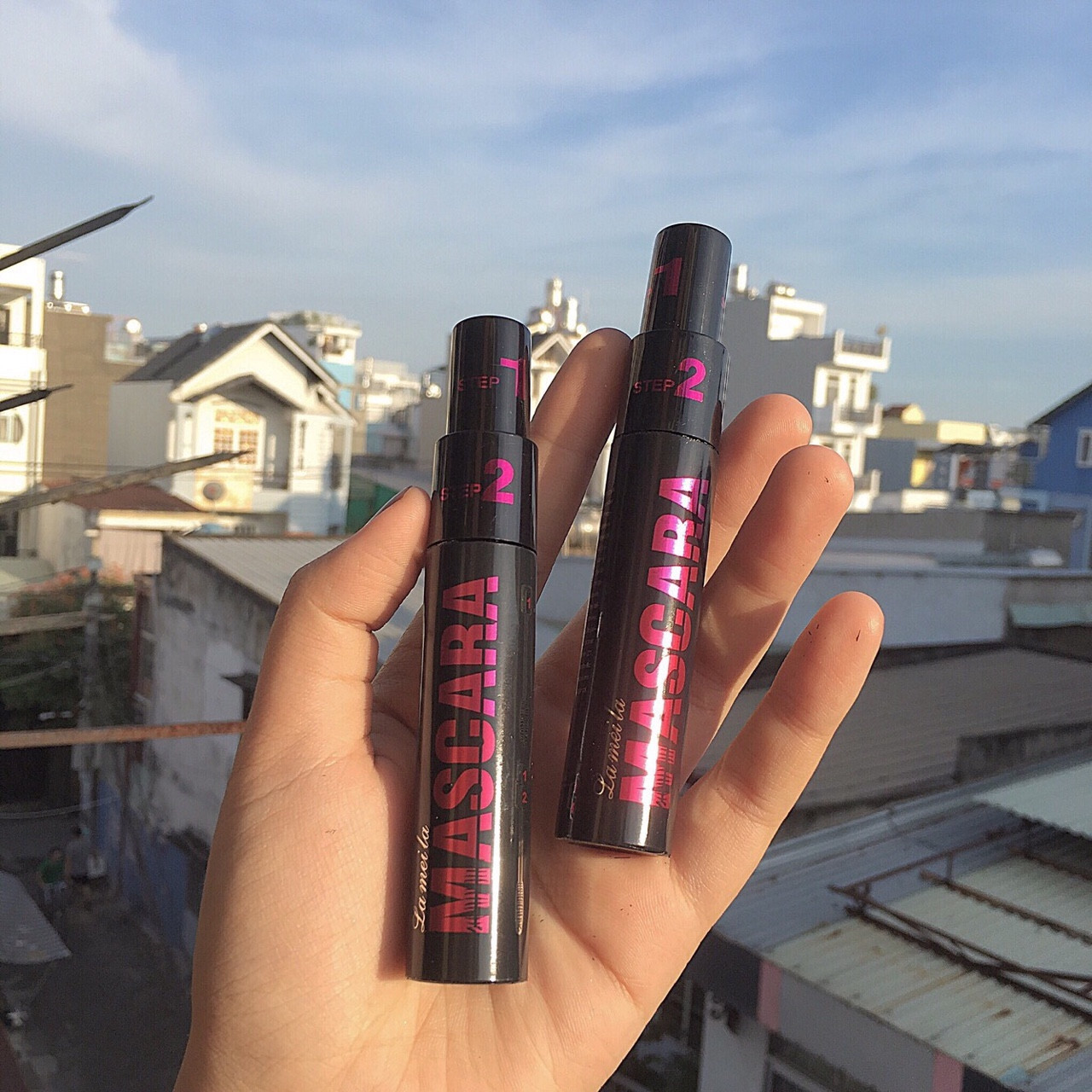 Chải mi mascara làm dày và tơi mi 2 trong 1 Lameila mascara No.771 Giá 25k