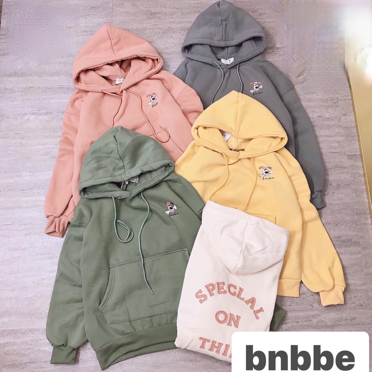 Hoodie nỉ thái xịn nha khách ♥dày, mịn chuẩn shop Giá 285k