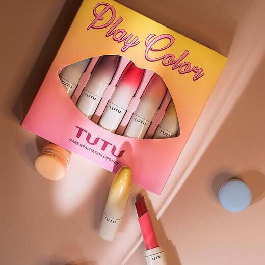 Set 5 son sáp Tutu play color mars gravitation lipstick no.Tu5290 Giá sỉ : 120k