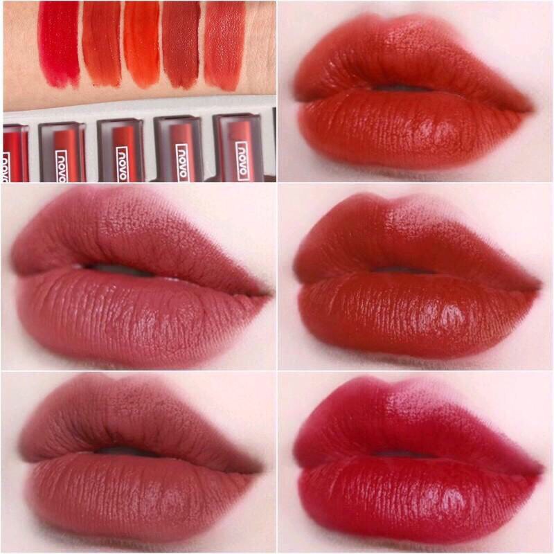 Set 5 Son Kem Novo Morandi Velvet Lip Glaze No.5282 Hàng Nội Địa Trung Giá sỉ : 150k