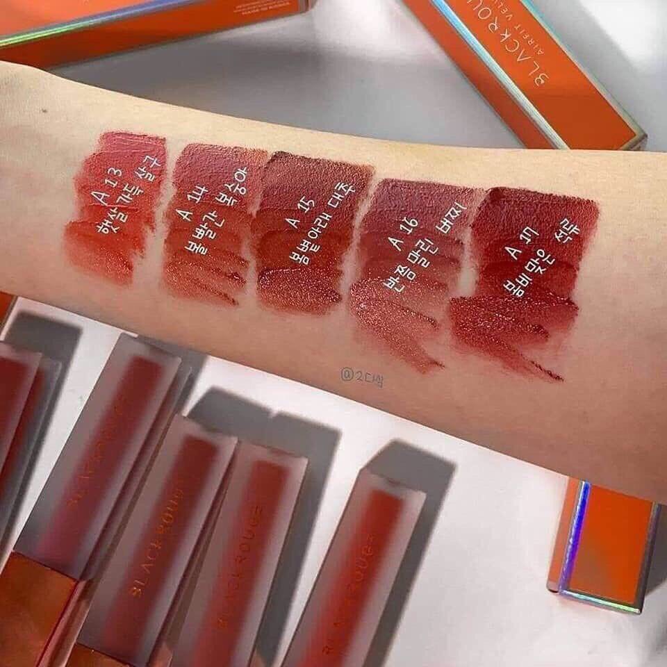 kem lì Black Rouge Air Fit Velvet Tint 1, 2,3 chính hãng Hàn Quốc 💰 Giá sỉ : 105k