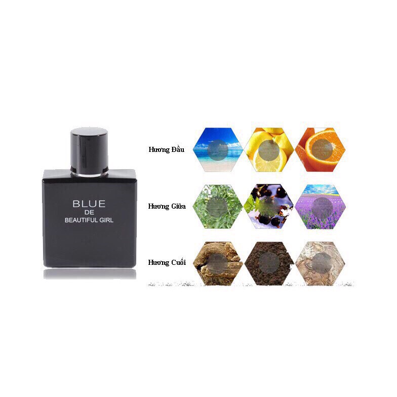 Nước Hoa Bleu De Beautiful Eau De Toilette 50ml Dành Cho Nam Hàng Chính Hãng Nội Địa Trung No.2008 Giá  55k