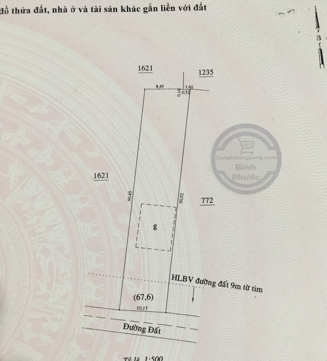 Bán đất kp1 tân khai hẻm nhà nghỉ Anh Đào