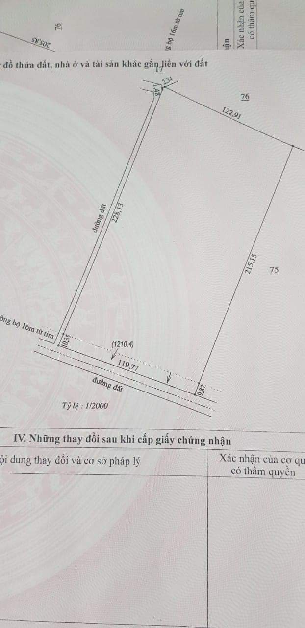 Bán đất.. Diện tich 2hec8, giâ 8ty5., địa chỉ Đồng No- Hơn Quan