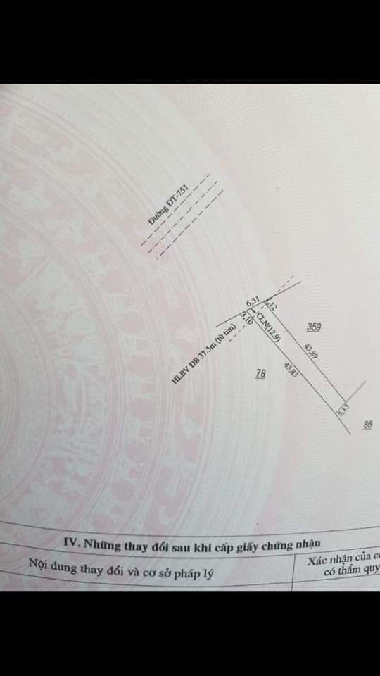 Bán đất  6×43 giá 530trieu gần becamax