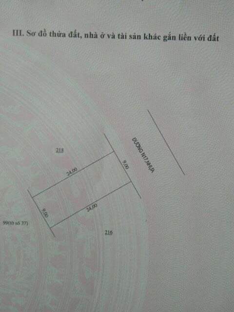 Bán đất Chơn Thành giá 1ty5 tdt 24×9
