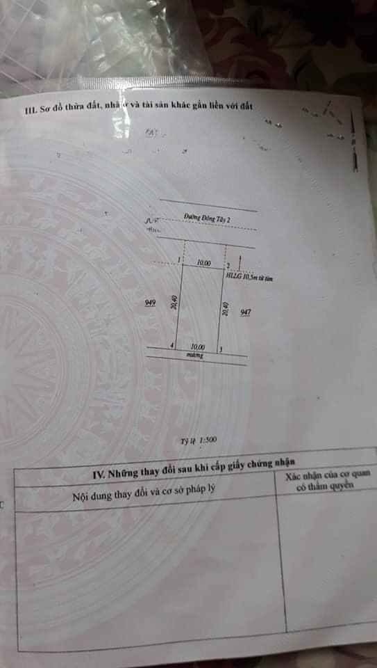 Cần bán lô đất 10*20 full thổ cư TTHC hớn quản