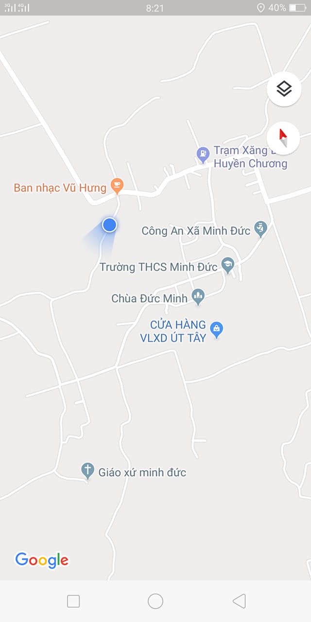 Cần bán đất có sẵn nhà xã minh đức giá 550tr