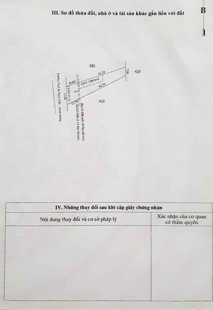 Bán đất     chơn Thành gian 850tr dt 42×15
