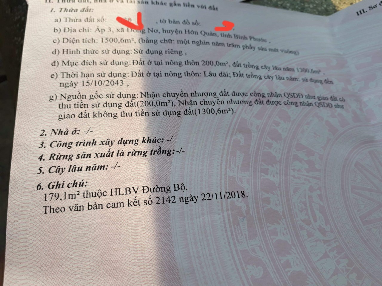 Bán đất có nhà xã Đồng nơ
