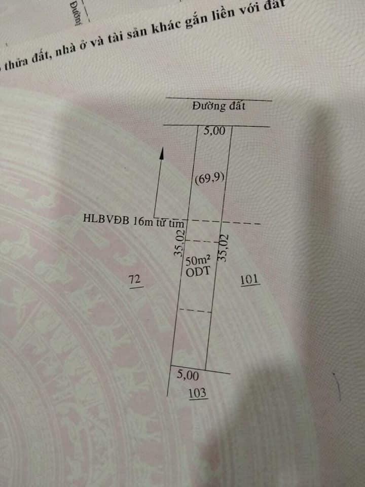 Bán đây Bình Long (Trục chính Nguyễn Thái Học)  giá 620tr dt 5×35
