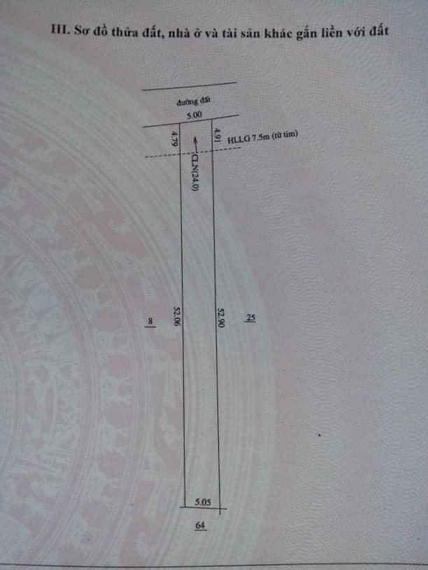 Tổ 3 ấp 2 xã minh hưng. 5x52x100tc