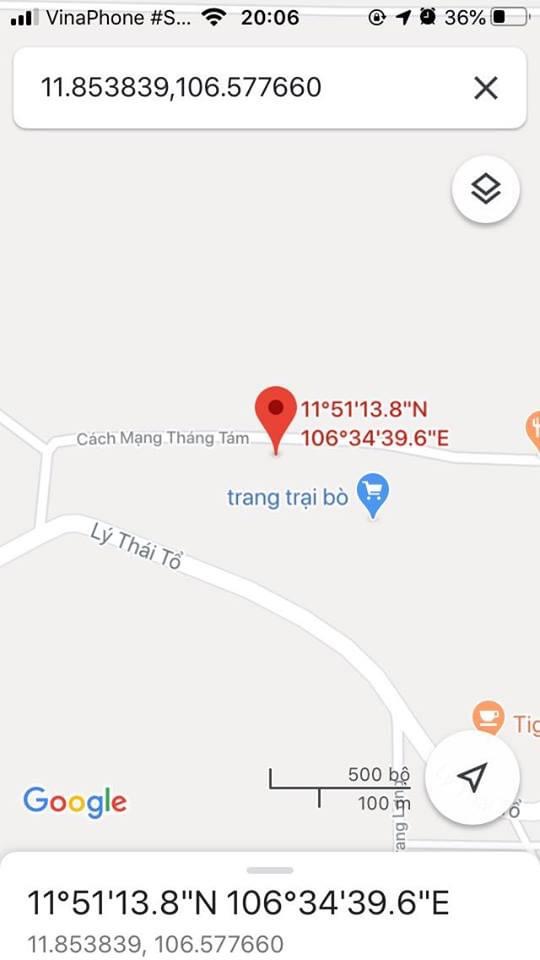 Bán đất ngay đường cách mạng t8 tt Lộc Ninh dt 5x49x50tc