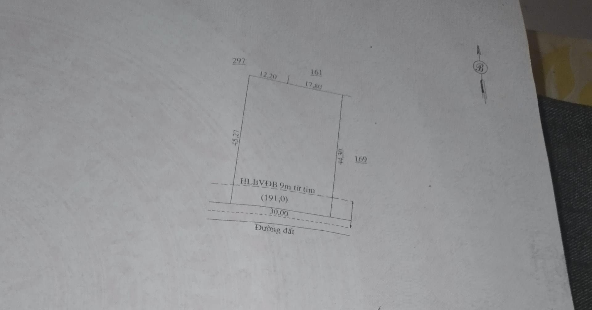 Bán miếng đất ấp 3Lộc Hưng cách ql13 400m dt 30x44x100tc