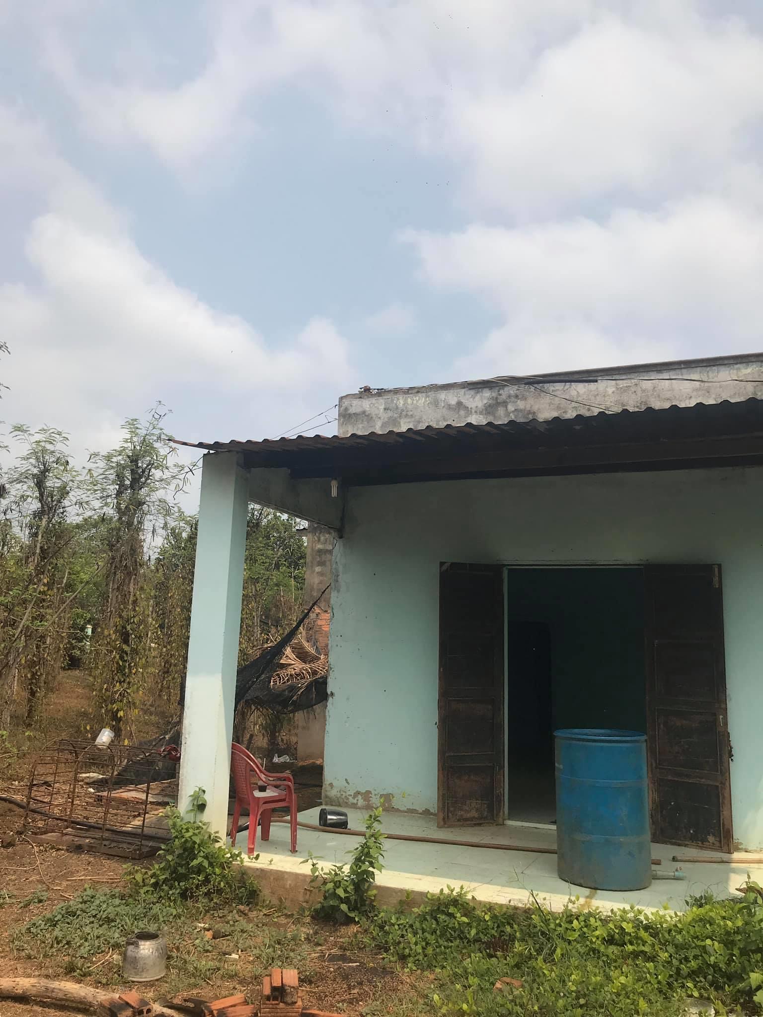 Bán vườn đất mt, cách đuong nhua 1km, cách chợ 1,5km tặng kèm nhà dt 66x118x200c