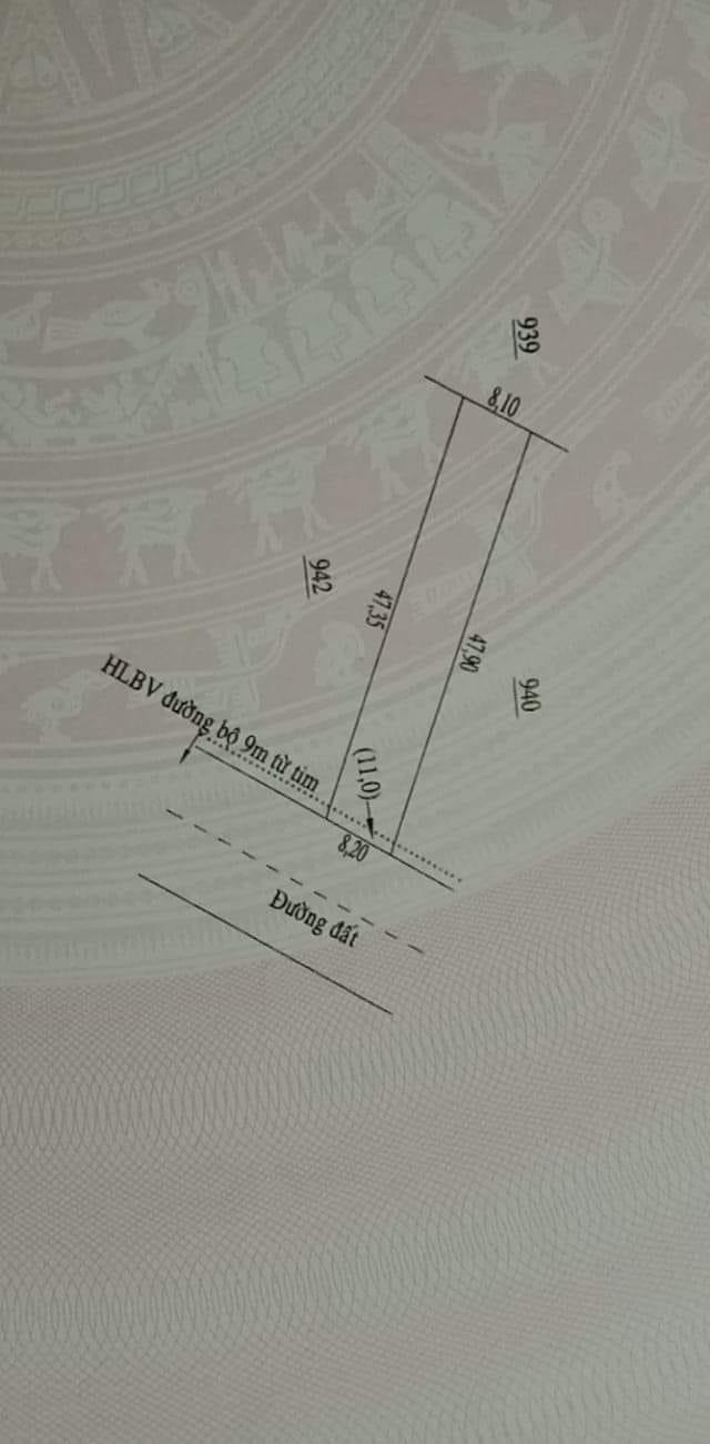 Bán lô đất 8*47*100tc tân khai giá 120tr/m