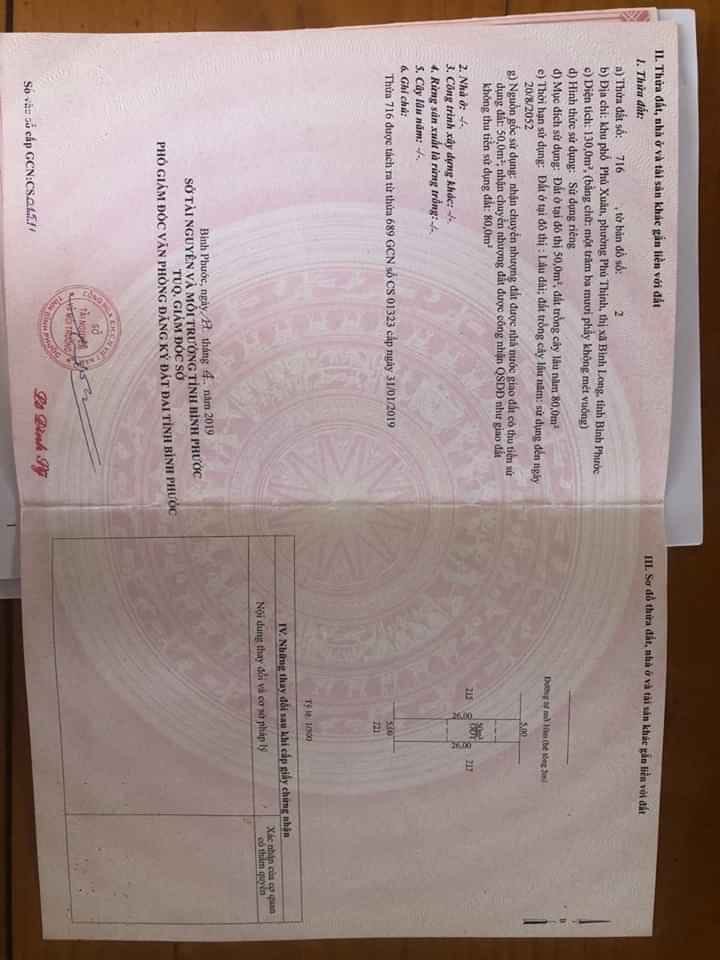 Bán đất Bình Long