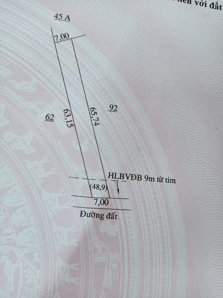 Bán 7*65*100tc Giá 340tr sau ubnd xã thanh phú