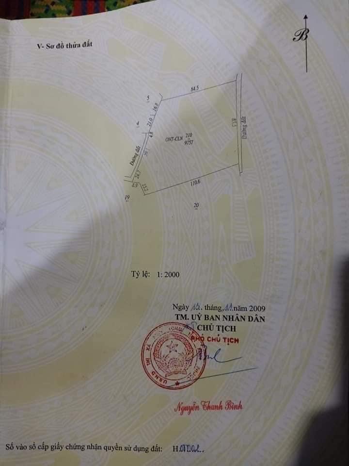 Bán 1ha cao su thuộc Thanh Lương Cách DT757 150m giá 1ti8