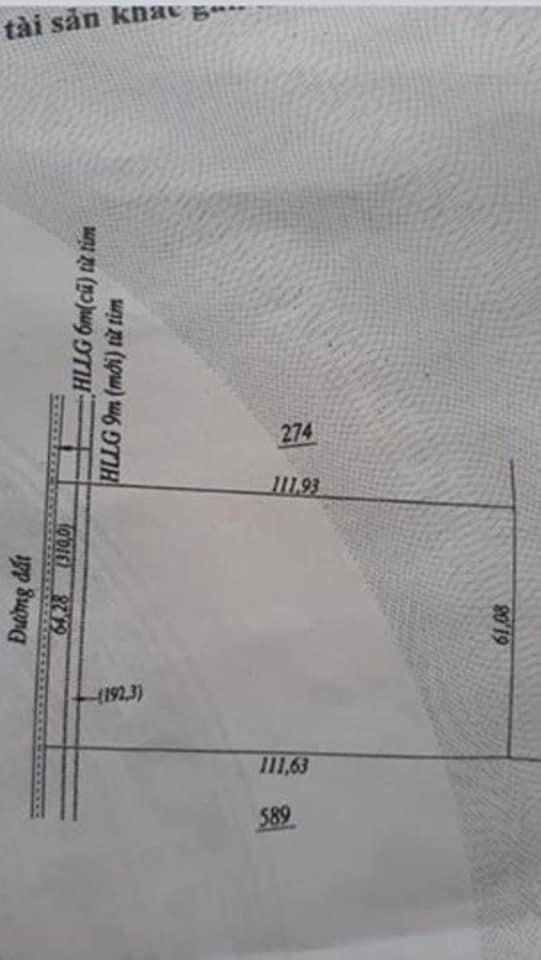 Bán 64*111  cao su mặt tiền bê tông giá 4,3 tỉ tân khai