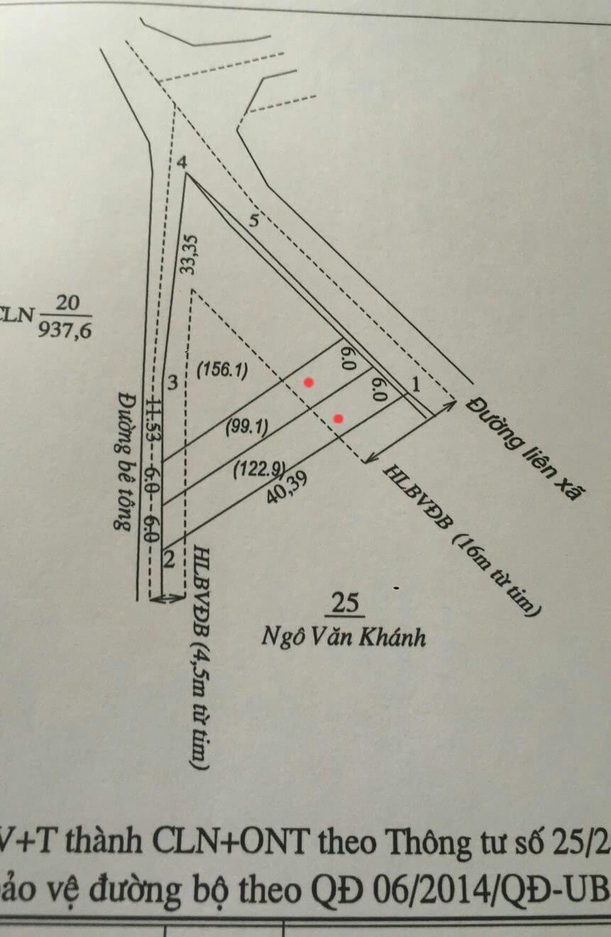 Bán đất 2mt ngay trung tâm gần trường cấp 3 lộc thái giá 70tr/m