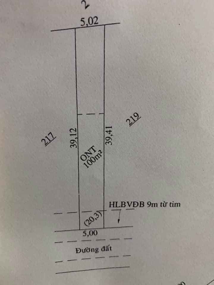 Bán đất cách nhựa Mai Anh 500m dt 5x39xq100tc