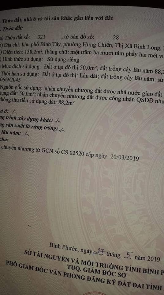 Bán đất phường Bình Tây  dt 5*27*50