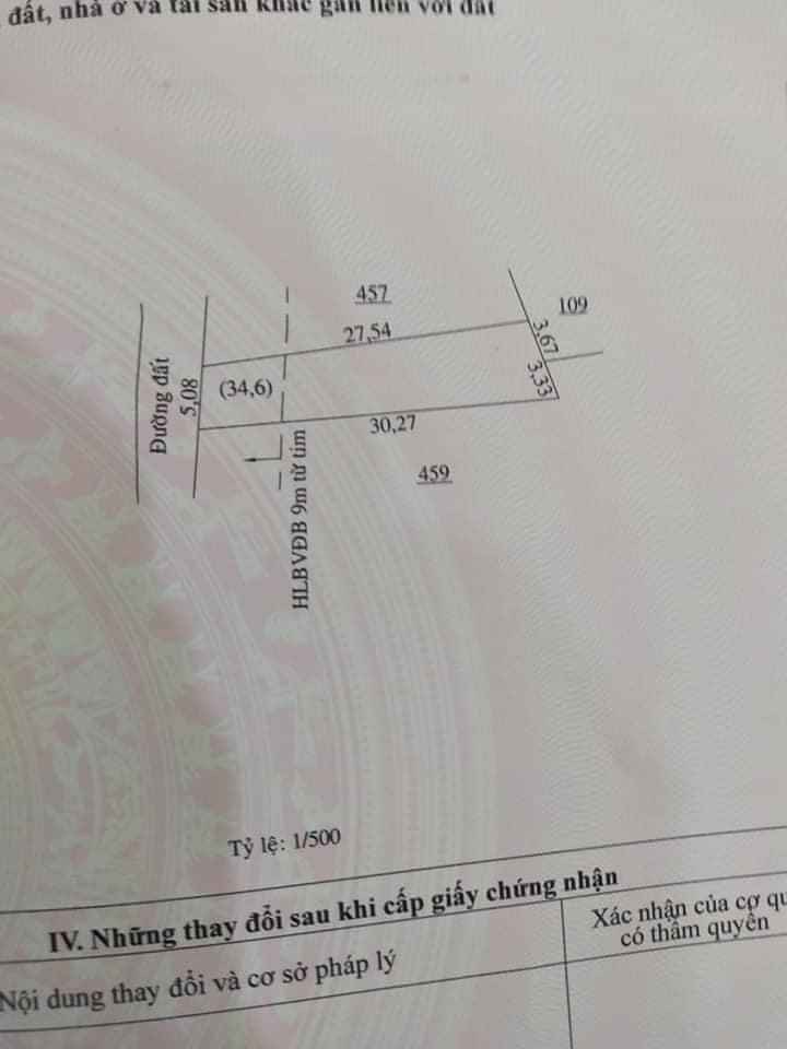 Bán đất cách THD 150m dt 5x30x50tc