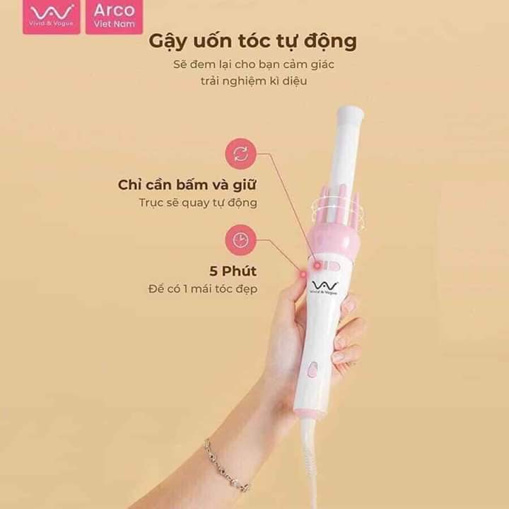 Máy uốn tóc tự động 155k