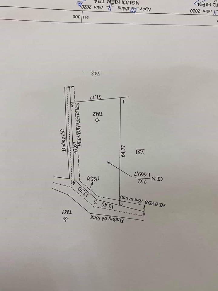 Bán lô đất 2mt 26×64+ 200tc. ( nở hậu 31m) cách nhựa liên xã 200m xã lộc điền giá 30tr/m