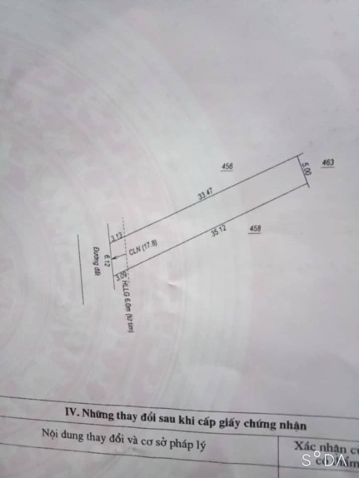 Bán đất kp Trung lợi tt Chơn Thành giá 730 dt 36×6