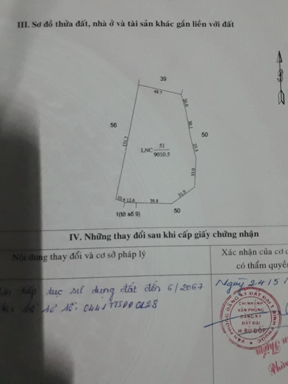 Bán 1ha1 đất vườn kèm căn nhà Thanh Hoà giá 900tr