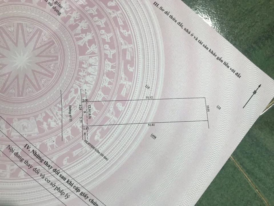 Bán đất Minh Hưng Xác trường học cấp 2,3 giá 1ty350 dt 10×52