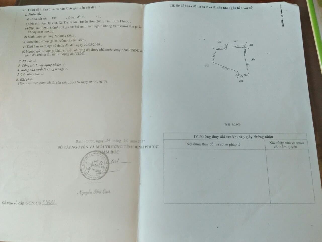 Bán cao su thanh an dt 2,8ha giá 2 tỉ